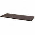Tablero de escritorio rectangular de MDF con melamina efecto madera marrón oscuro 120 x 60 x 2.5 cm